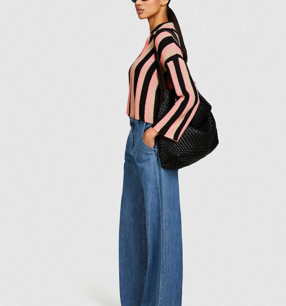 Multicolor striped cardigan - women's cardigans - Multi-color | Sisley image number 2